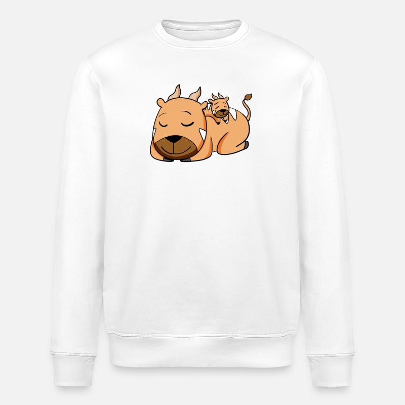 Famille d’antilopes - Antilope avec bébé - Sweat bio ROLLER Stanley/Stella Unisexe - blanc