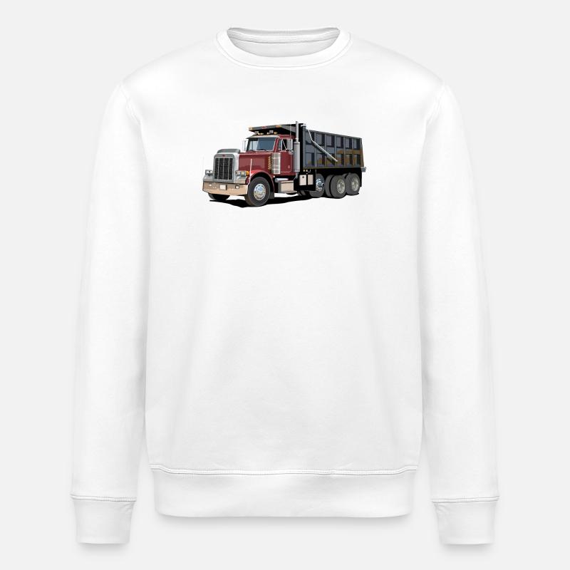 Muldenkipper, LKW - Stanley/Stella Unisex Bio-Sweatshirt ROLLER - Weiß