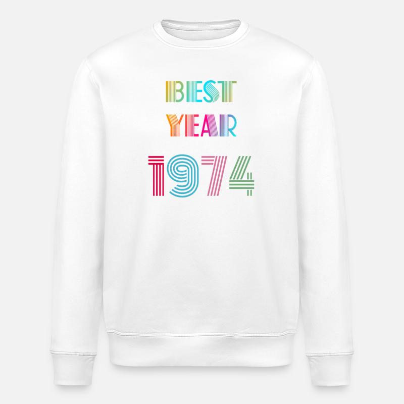 BEST YEAR - Sweat bio ROLLER Stanley/Stella Unisexe - blanc