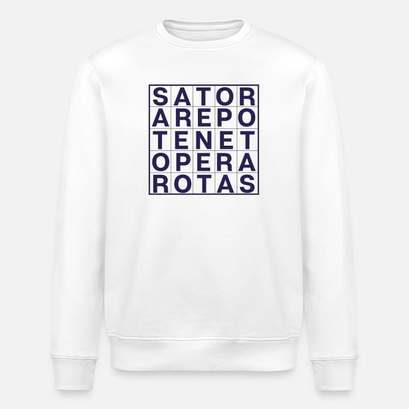 Sator-Rotas - Sweat bio ROLLER Stanley/Stella Unisexe - blanc