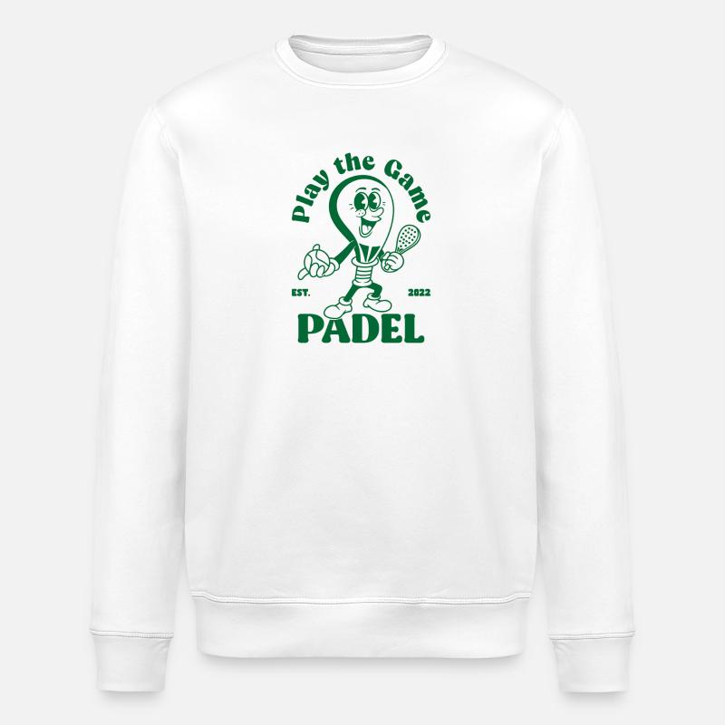 Spielen Sie das Spiel Padelshirt - Stanley/Stella Unisex Bio-Sweatshirt ROLLER - Weiß