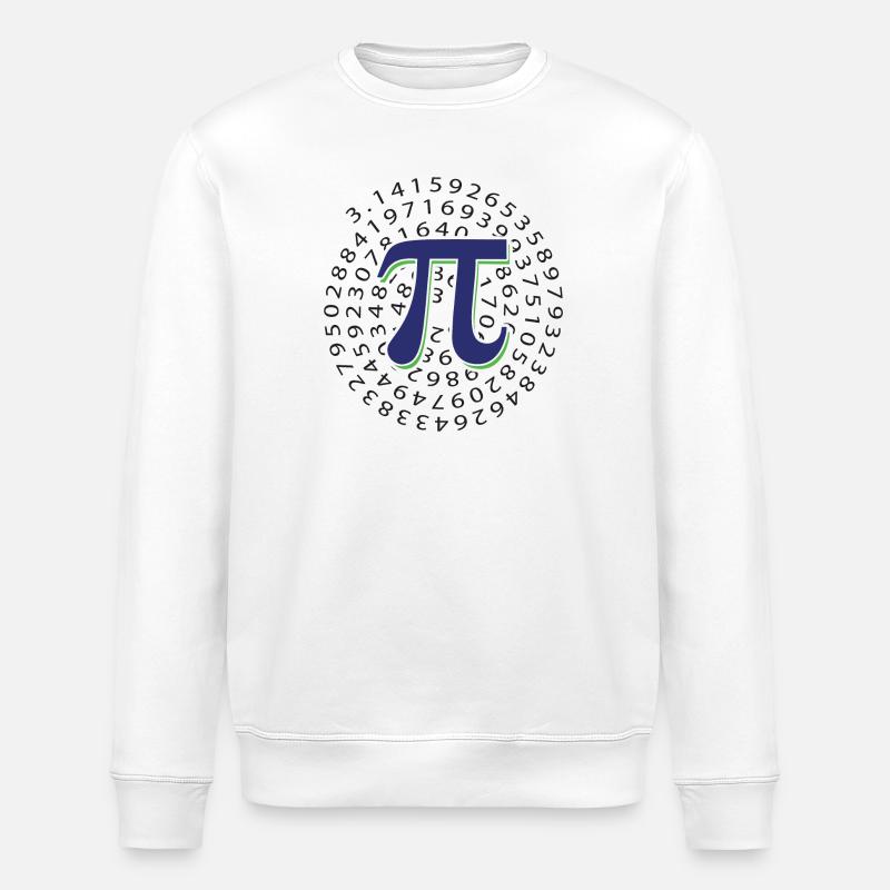 Pi Day - Bonne journée Pi - Sweat bio ROLLER Stanley/Stella Unisexe - blanc