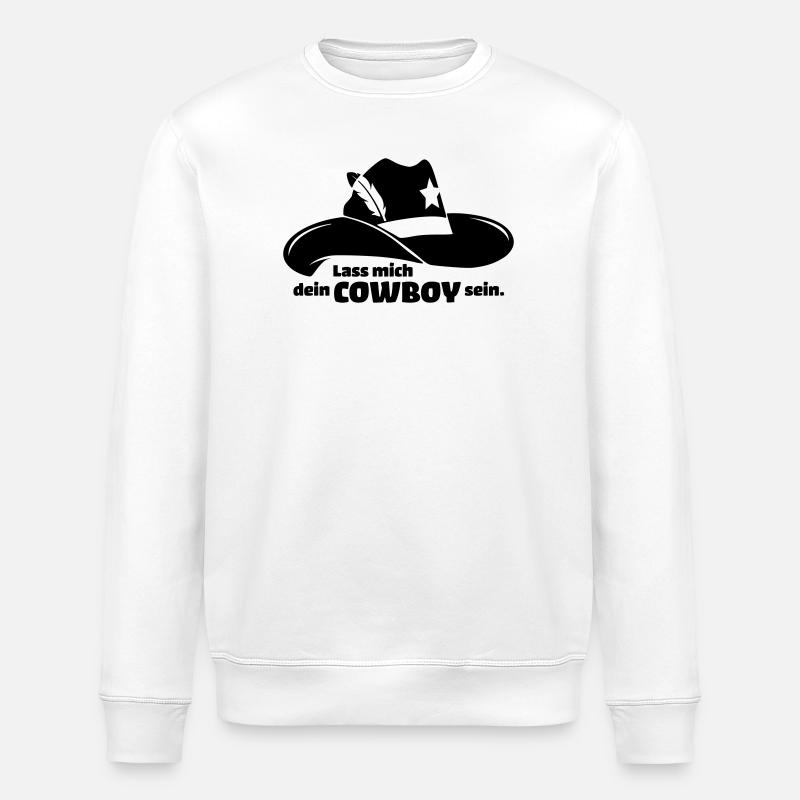 cowboy carnival carnival party - Stanley/Stella ROLLER Unisex Organic Sweatshirt - white