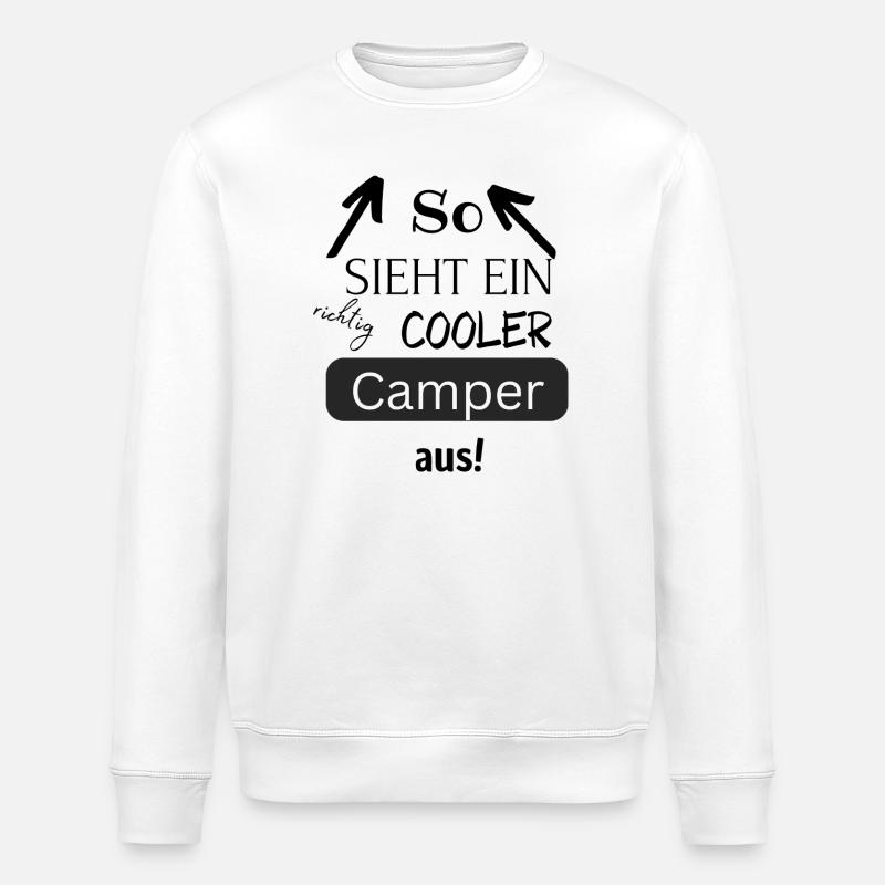 So sieht ein cooler Camper aus - Stanley/Stella Unisex Bio-Sweatshirt ROLLER - Weiß