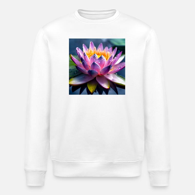 Seerose - Stanley/Stella Unisex Bio-Sweatshirt ROLLER - Weiß