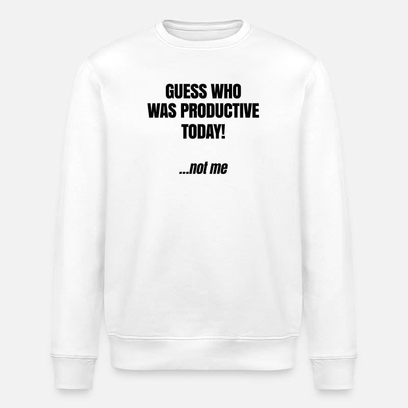 Egal Statement Witzig Ist Mir Wurscht - Stanley/Stella Unisex Bio-Sweatshirt ROLLER - Weiß