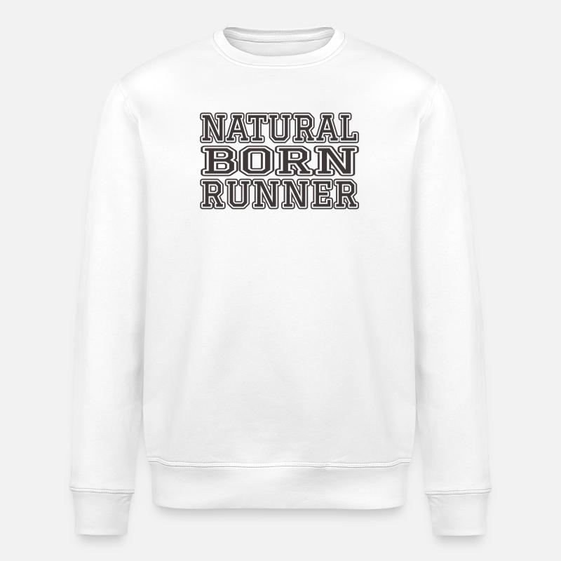 Coureur né - Sweat bio ROLLER Stanley/Stella Unisexe - blanc