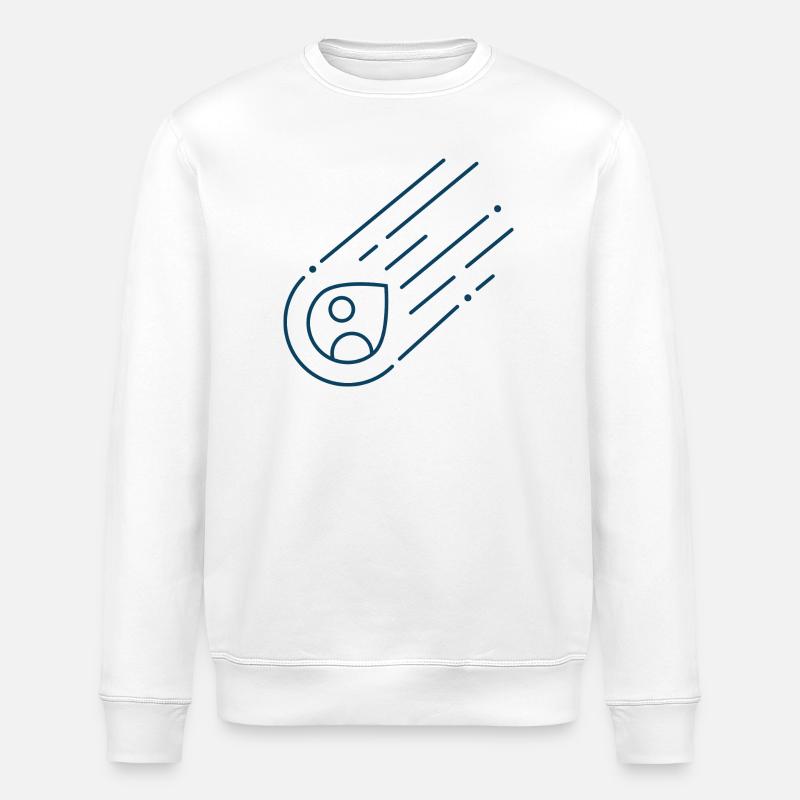 MAc Astroid01 - Stanley/Stella ROLLER Unisex Organic Sweatshirt - white