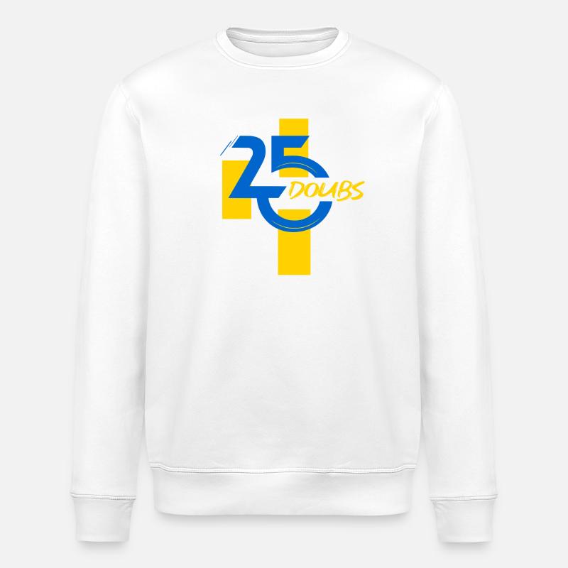 Doubs - Stanley/Stella ROLLER Unisex Organic Sweatshirt - white