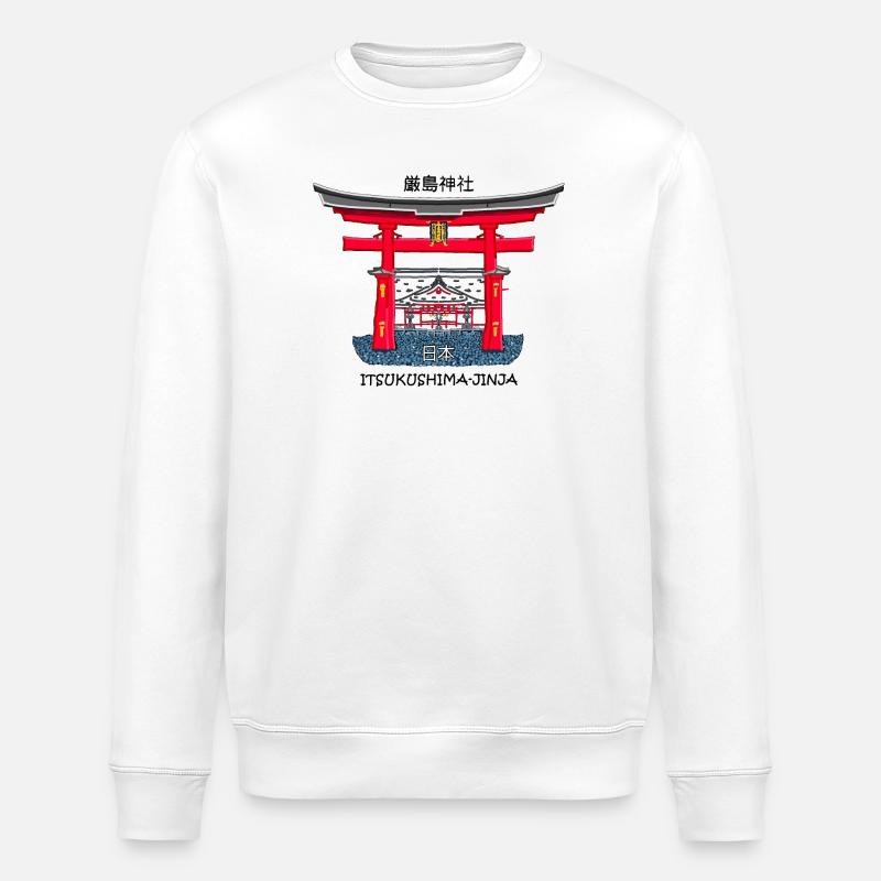 Itsukushima-Schrein, Miyajima, Hiroshima. Japan - Stanley/Stella Unisex Bio-Sweatshirt ROLLER - Weiß