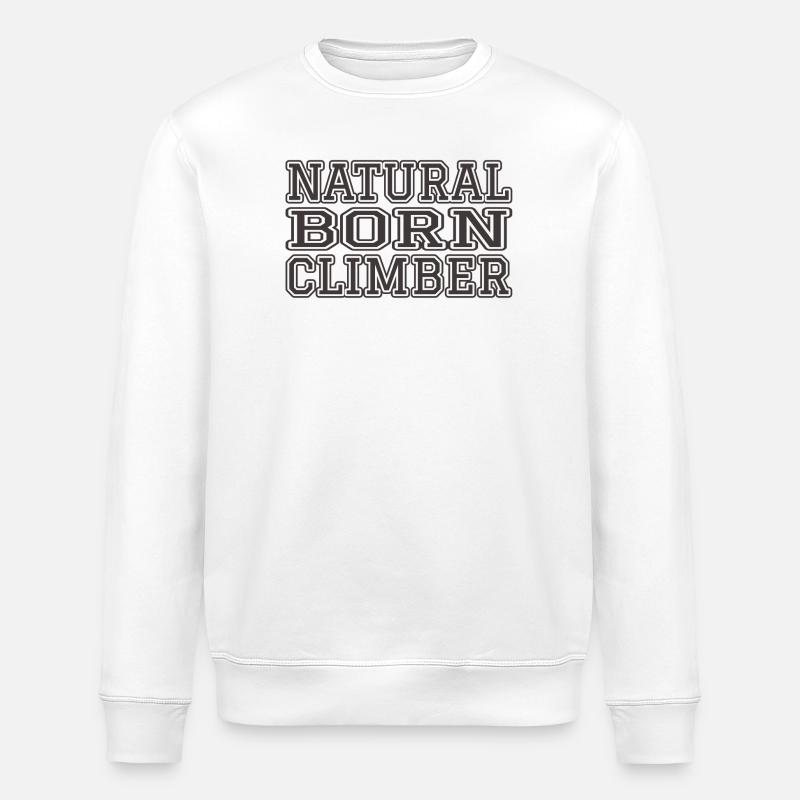 Grimpeur né - Sweat bio ROLLER Stanley/Stella Unisexe - blanc