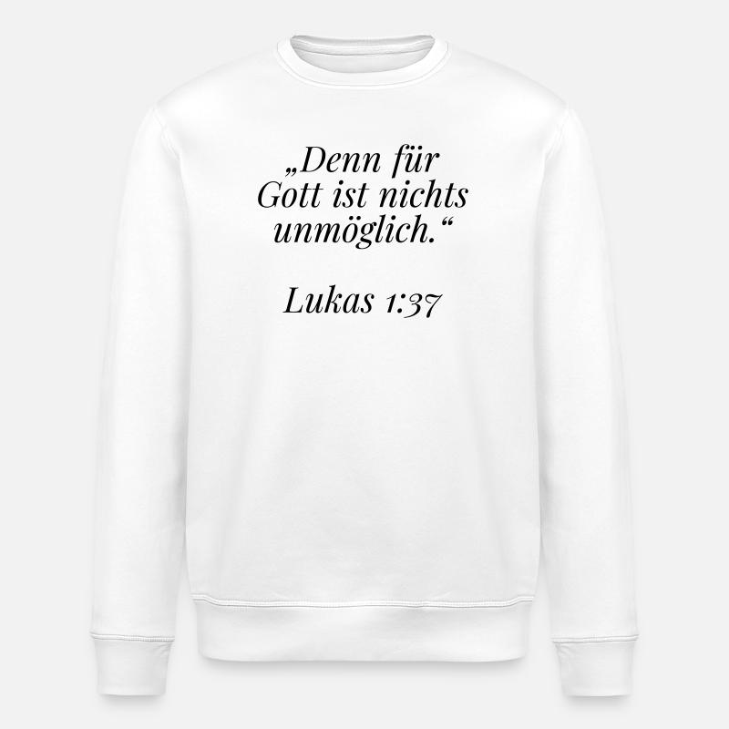 Segen - Stanley/Stella Unisex Bio-Sweatshirt ROLLER - Weiß