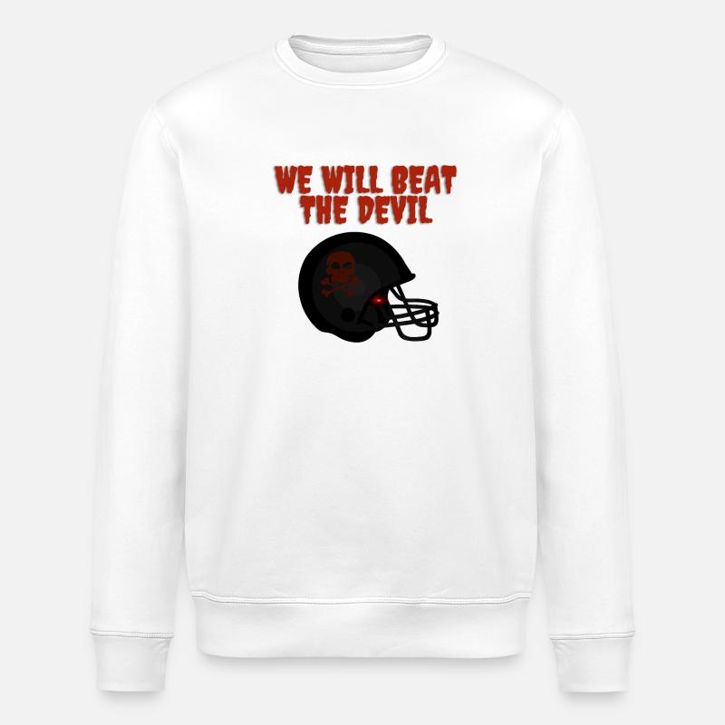 Message de motivation sombre avec crâne - Sweat bio ROLLER Stanley/Stella Unisexe - blanc