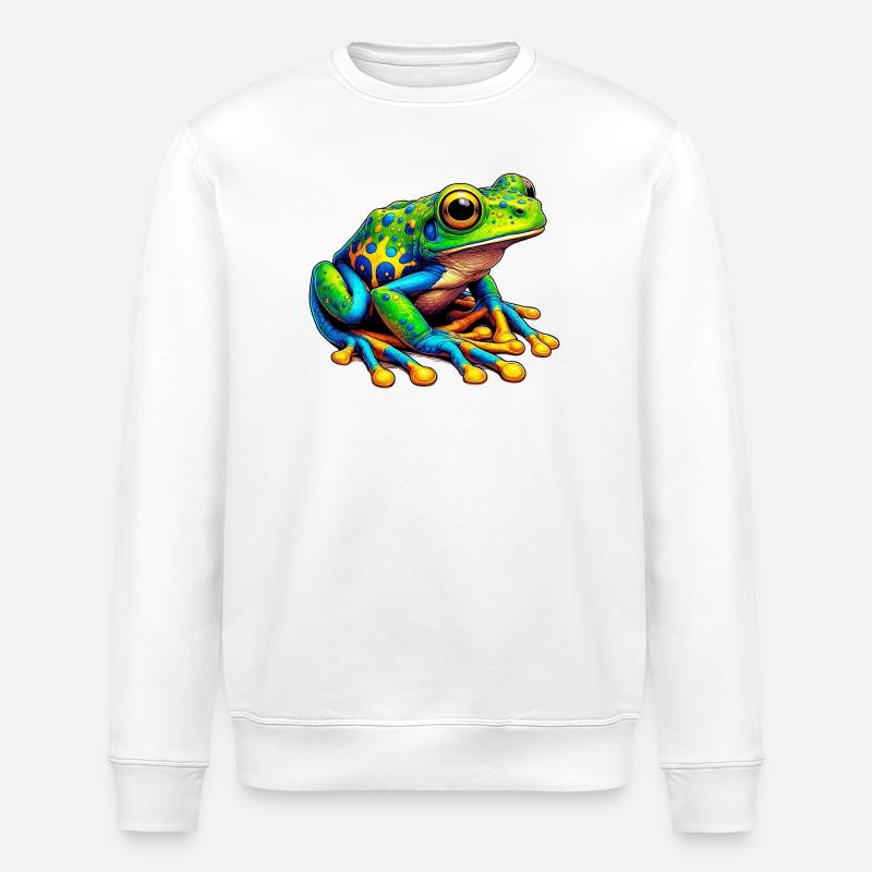 Grenouille - Sweat bio ROLLER Stanley/Stella Unisexe - blanc