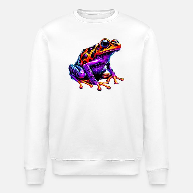 Frosch - Stanley/Stella Unisex Bio-Sweatshirt ROLLER - Weiß