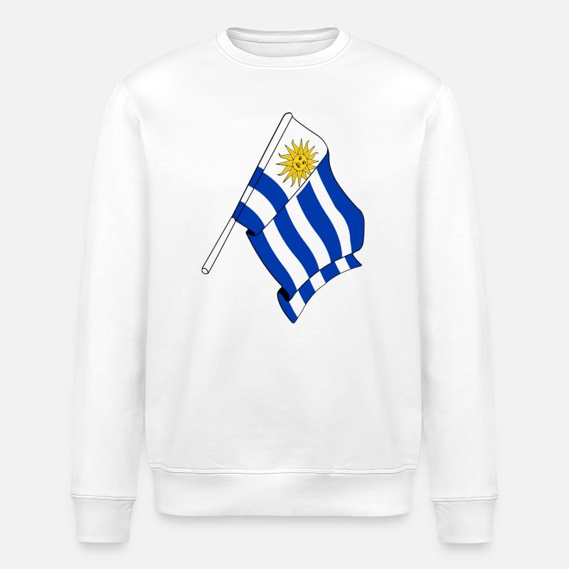 Drapeau de l’Uruguay - Sweat bio ROLLER Stanley/Stella Unisexe - blanc