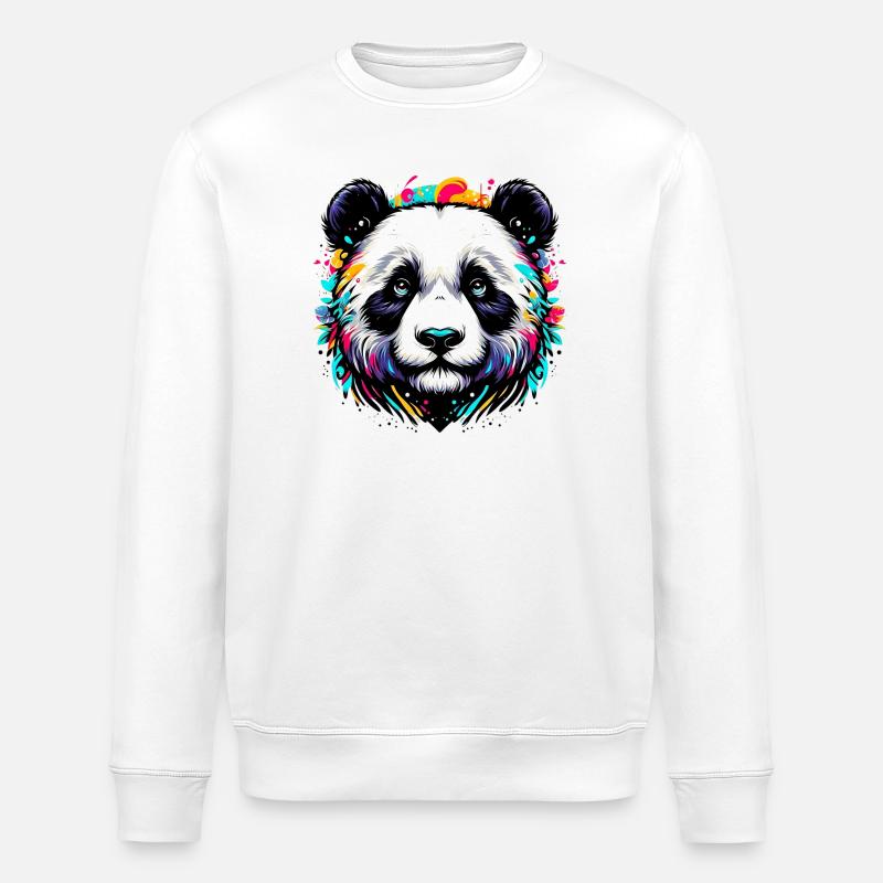 Panda - Sweat bio ROLLER Stanley/Stella Unisexe - blanc