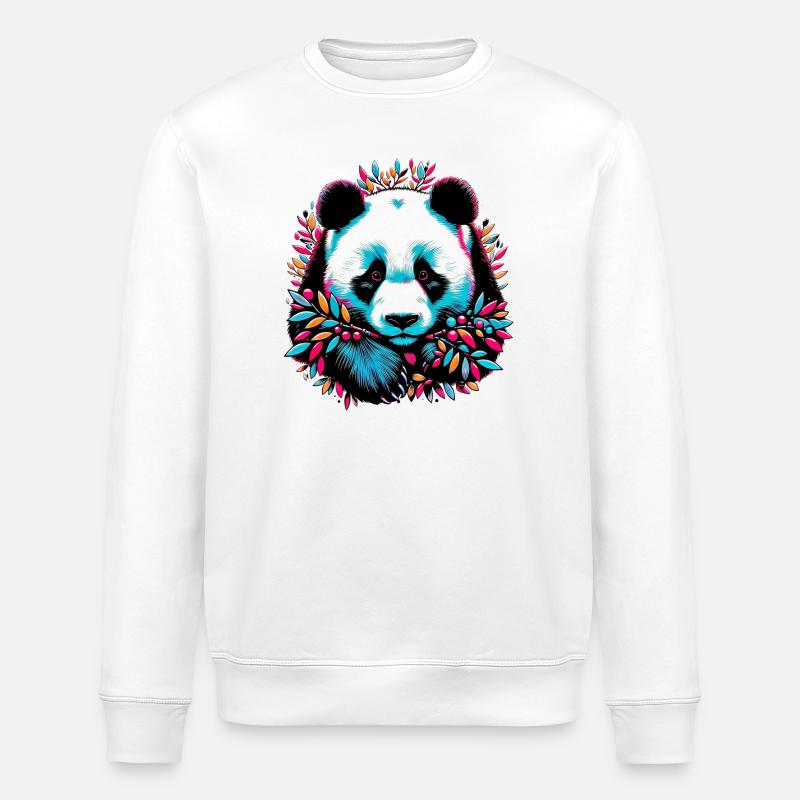 Panda - Sweat bio ROLLER Stanley/Stella Unisexe - blanc