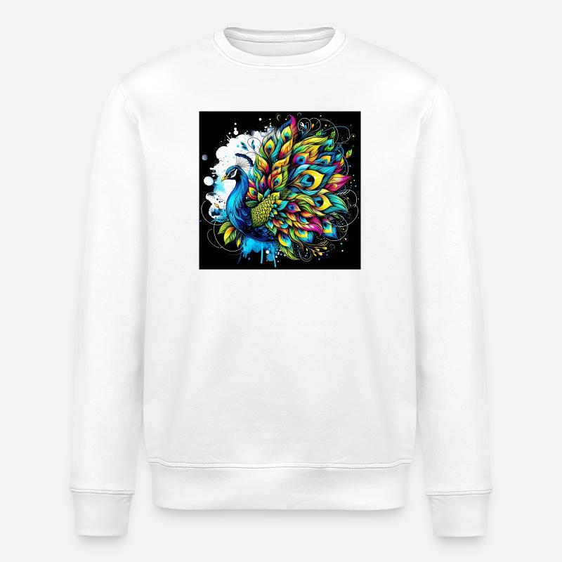 Paon - Sweat bio ROLLER Stanley/Stella Unisexe - blanc