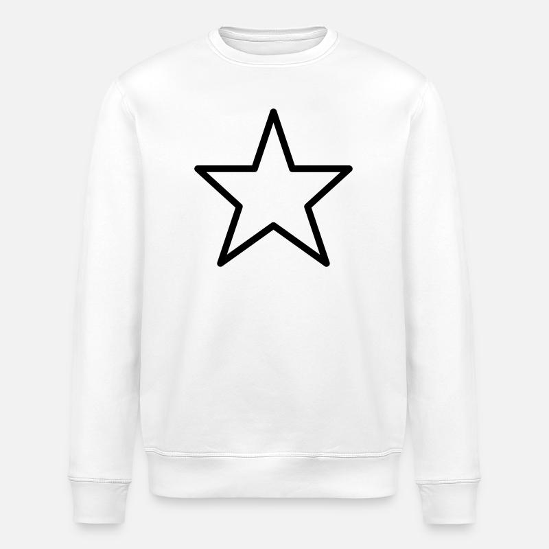 Stern Umriss Symbol - Stanley/Stella Unisex Bio-Sweatshirt ROLLER - Weiß