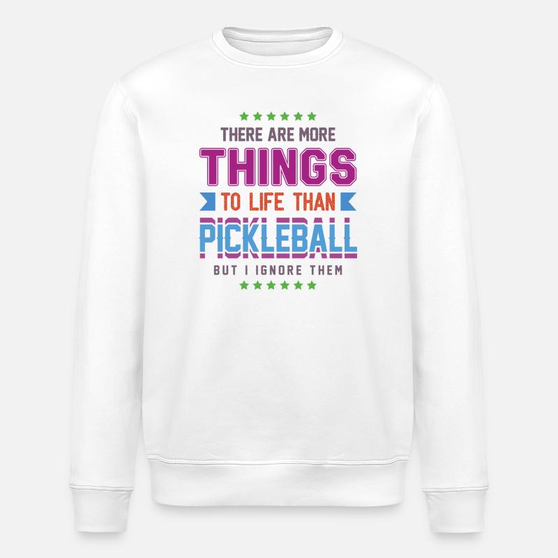 Pickleball - Stanley/Stella Unisex Bio-Sweatshirt ROLLER - Weiß