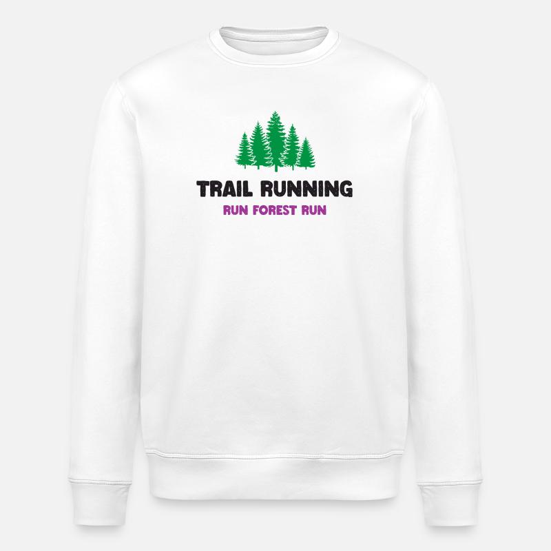 Trailrunning - Run Forest Run - Stanley/Stella Unisex Bio-Sweatshirt ROLLER - Weiß