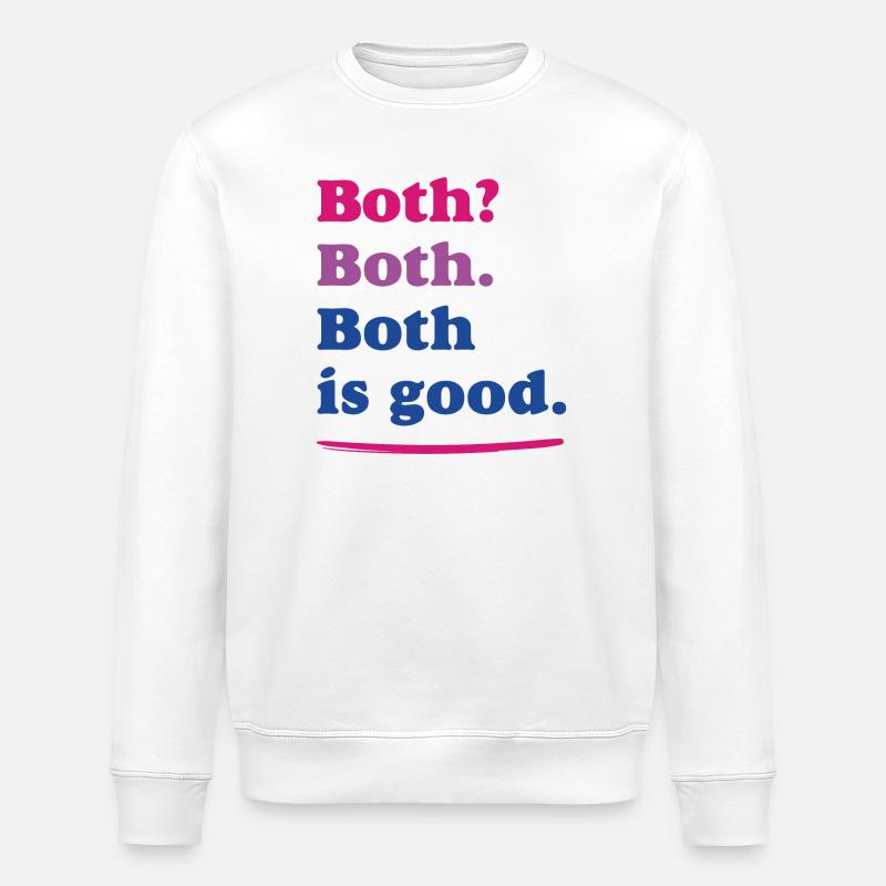 LGBTQ-Pride-Monat – Bisexuelle Pride - Stanley/Stella Unisex Bio-Sweatshirt ROLLER - Weiß
