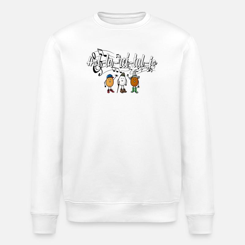 Wandern mit Freunden - Stanley/Stella Unisex Bio-Sweatshirt ROLLER - Weiß