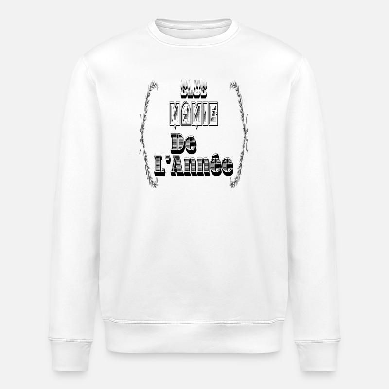 Elue Mamie Année Grand Mère - Sweat bio ROLLER Stanley/Stella Unisexe - blanc