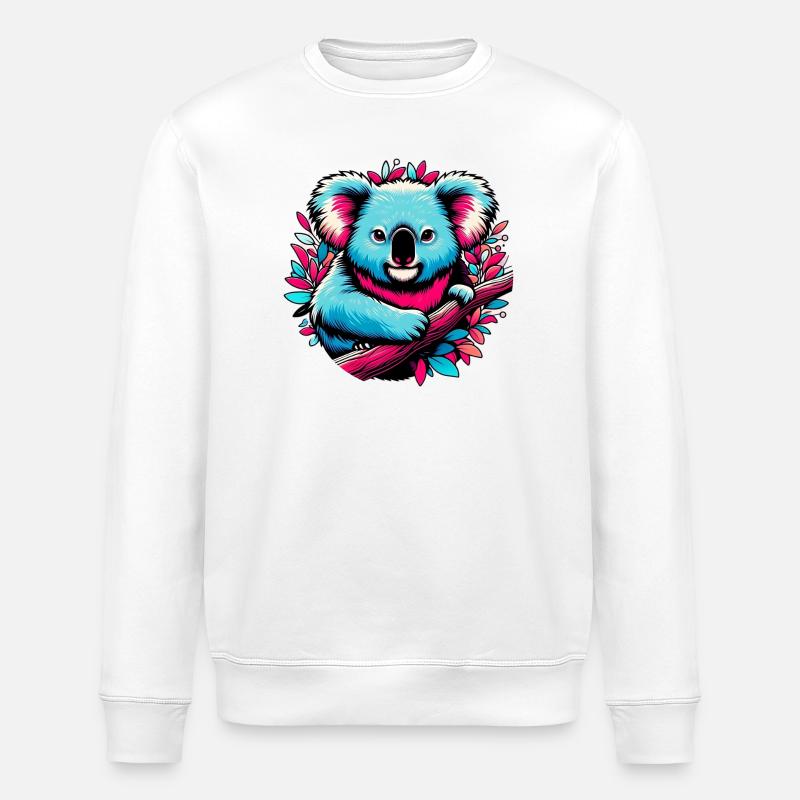 Koala - Sweat bio ROLLER Stanley/Stella Unisexe - blanc