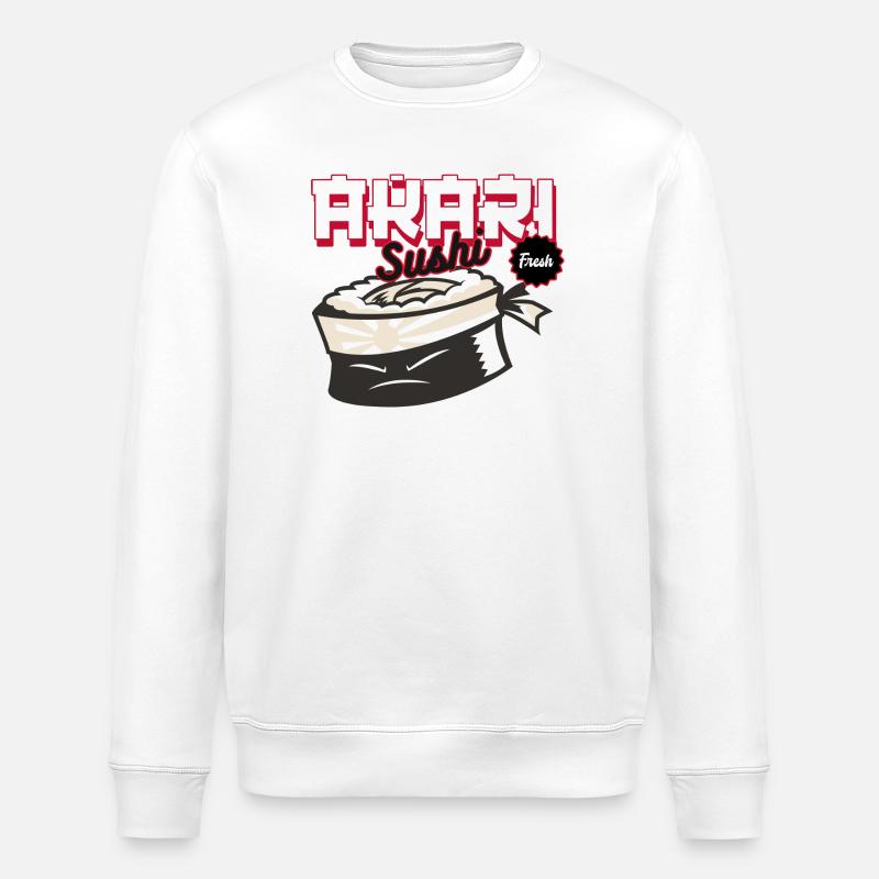 AKARI Sushi – Vraie saveur japonaise - Sweat bio ROLLER Stanley/Stella Unisexe - blanc