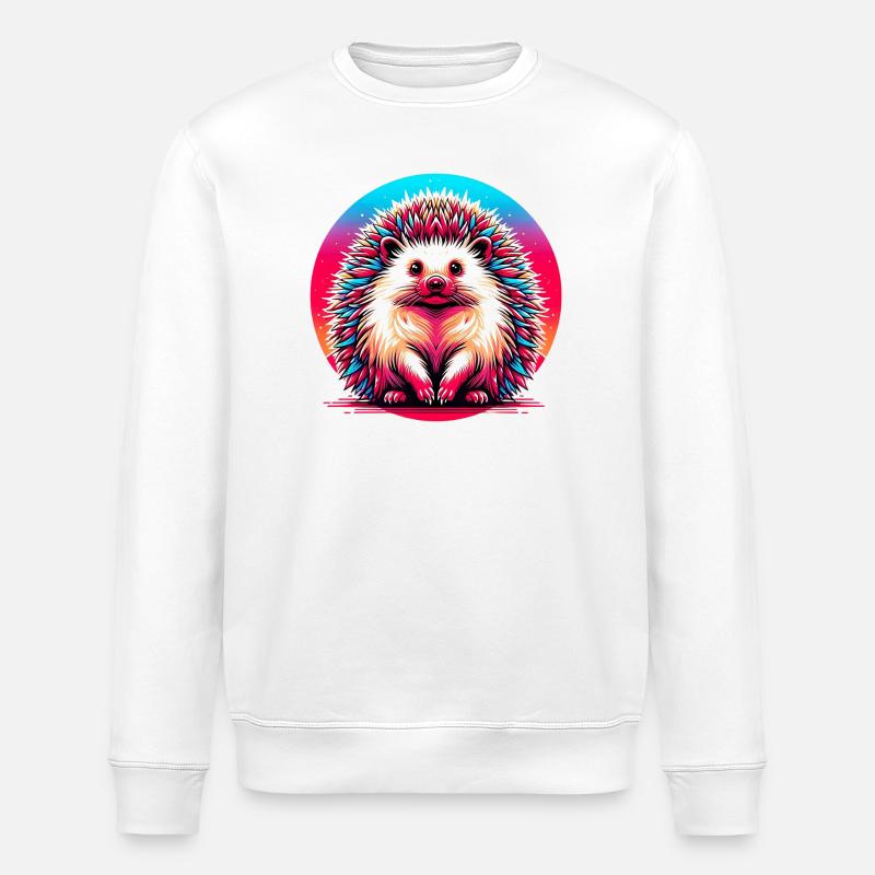 Hérisson - Sweat bio ROLLER Stanley/Stella Unisexe - blanc