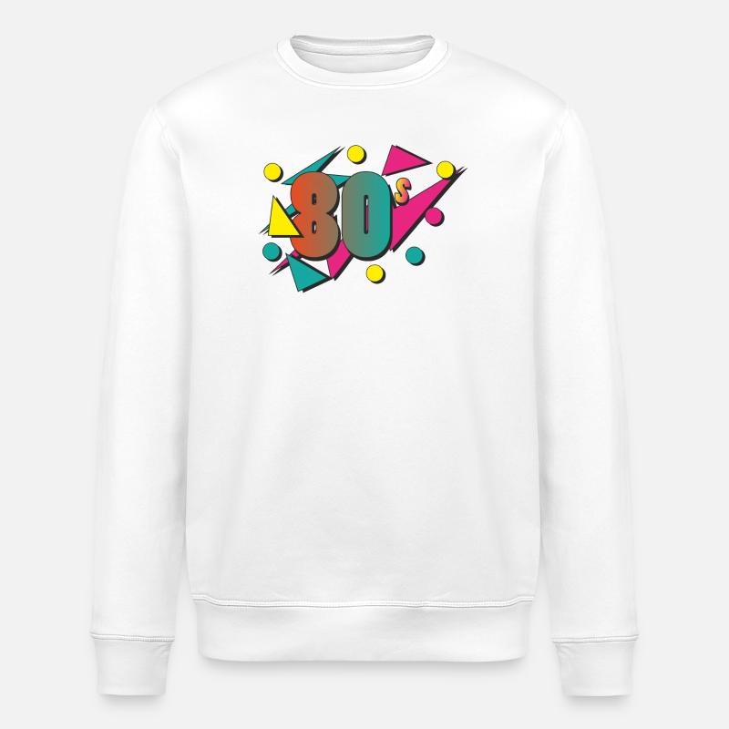 The 80's - Stanley/Stella Unisex Bio-Sweatshirt ROLLER - Weiß
