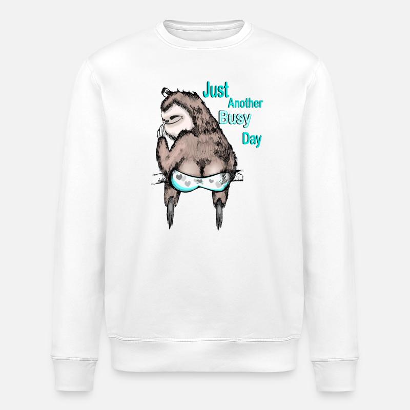 Beschäftigt - Stanley/Stella Unisex Bio-Sweatshirt ROLLER - Weiß