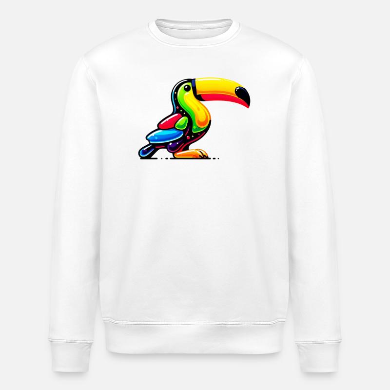 Tukan - Stanley/Stella Unisex Bio-Sweatshirt ROLLER - Weiß