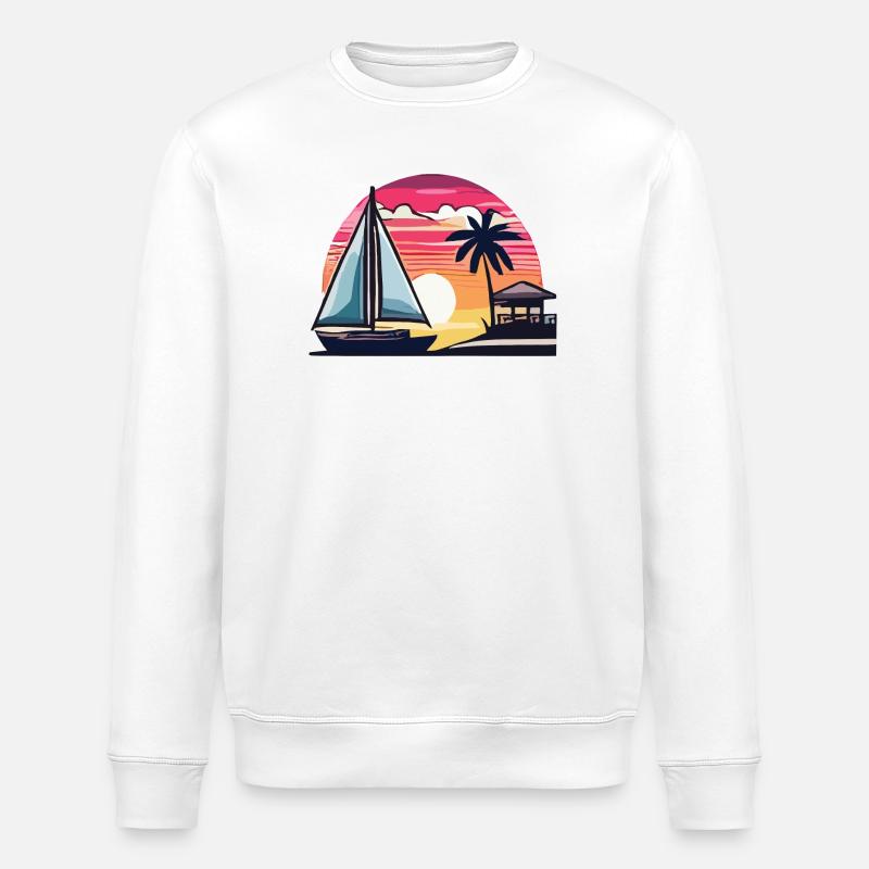 Sommerzeit - Stanley/Stella Unisex Bio-Sweatshirt ROLLER - Weiß
