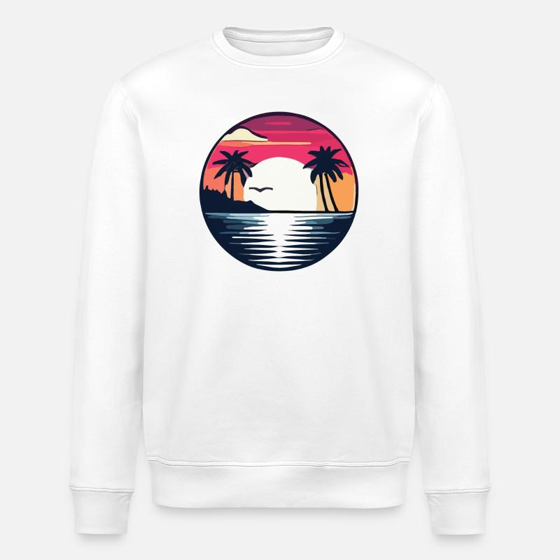 Sommerzeit - Stanley/Stella Unisex Bio-Sweatshirt ROLLER - Weiß