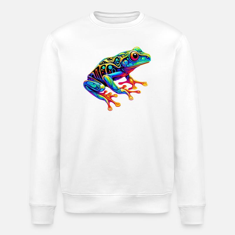 Frosch - Stanley/Stella Unisex Bio-Sweatshirt ROLLER - Weiß
