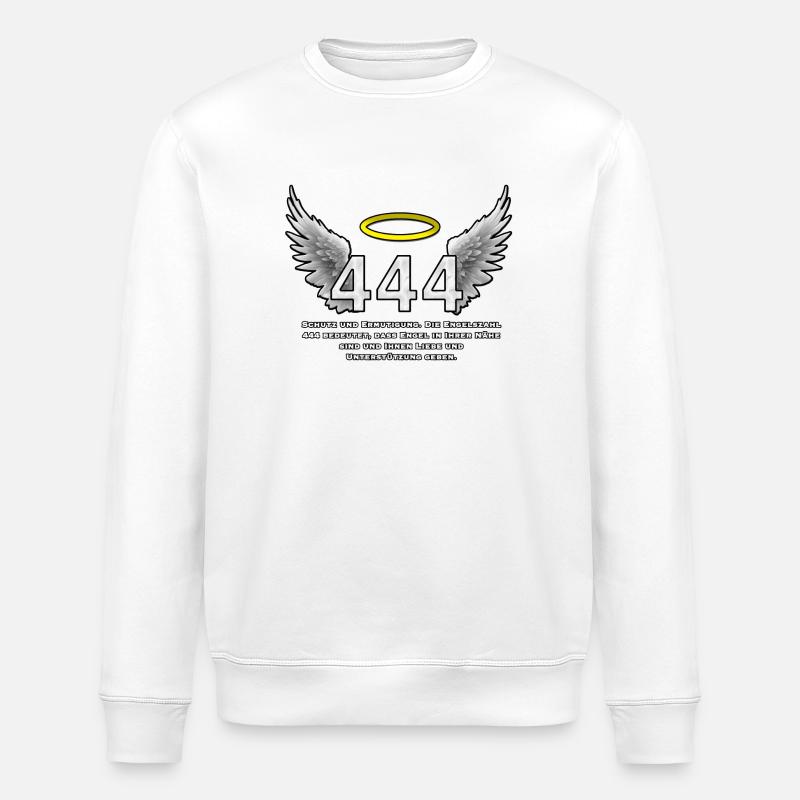 Angel Numéro 444 Éclat Ailé - Sweat bio ROLLER Stanley/Stella Unisexe - blanc