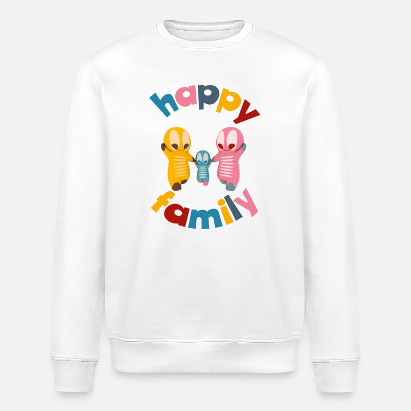 Figurines kawaii mignonnes - Sweat bio ROLLER Stanley/Stella Unisexe - blanc