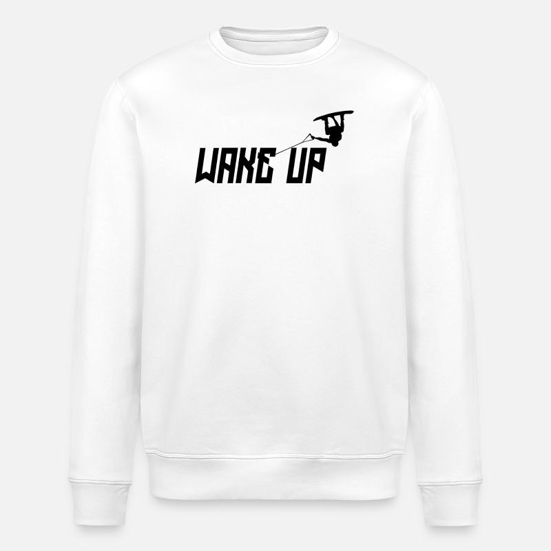 Kitesurfer Statement Stunt Wakeboard Wellenreiten - Stanley/Stella Unisex Bio-Sweatshirt ROLLER - Weiß