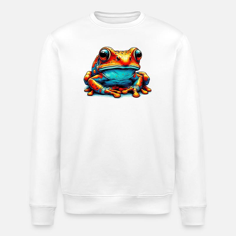 Frosch - Stanley/Stella Unisex Bio-Sweatshirt ROLLER - Weiß