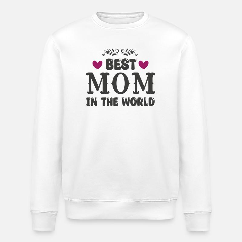 Beste Mama der Welt - Stanley/Stella Unisex Bio-Sweatshirt ROLLER - Weiß