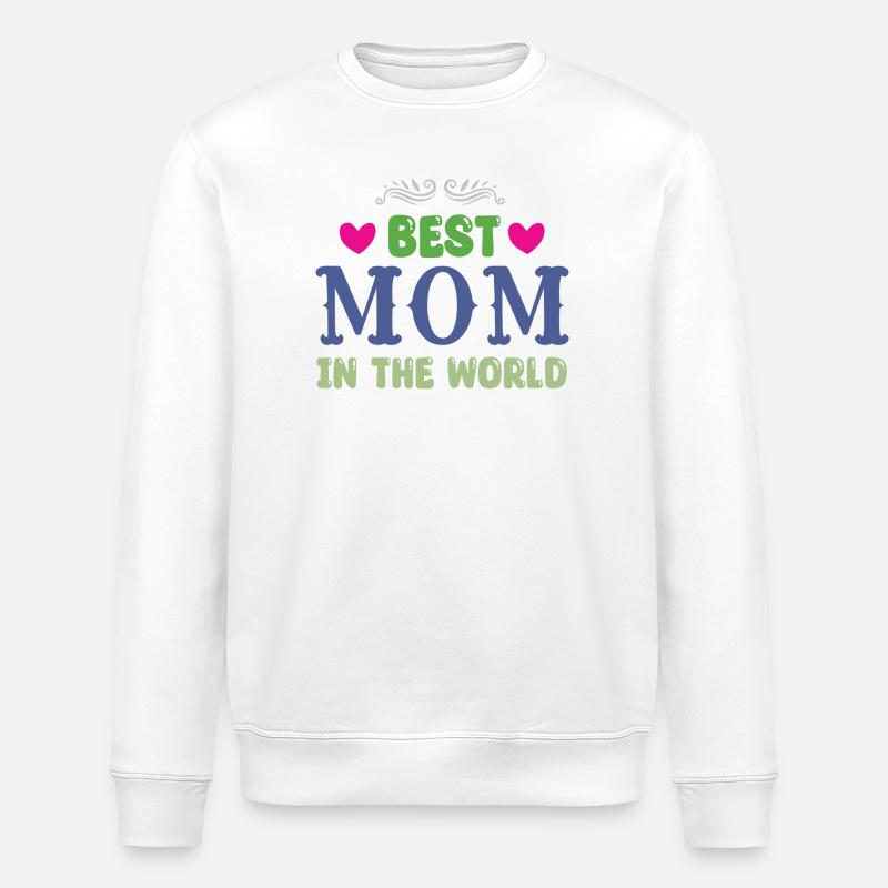 Beste Mama der Welt - Stanley/Stella Unisex Bio-Sweatshirt ROLLER - Weiß