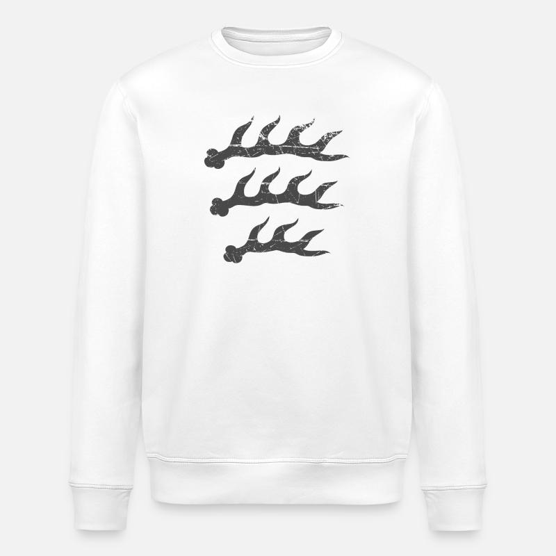 Hirschstangen - Stanley/Stella Unisex Bio-Sweatshirt ROLLER - Weiß