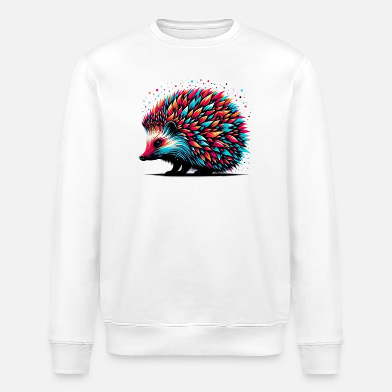 Igel - Stanley/Stella Unisex Bio-Sweatshirt ROLLER - Weiß