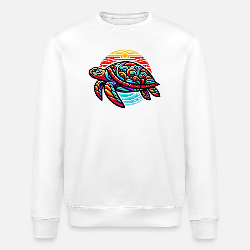 Tortue - Sweat bio ROLLER Stanley/Stella Unisexe - blanc