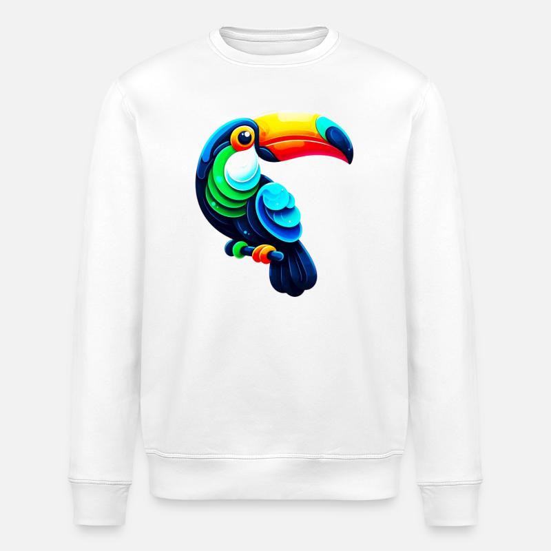 Tukan - Stanley/Stella Unisex Bio-Sweatshirt ROLLER - Weiß