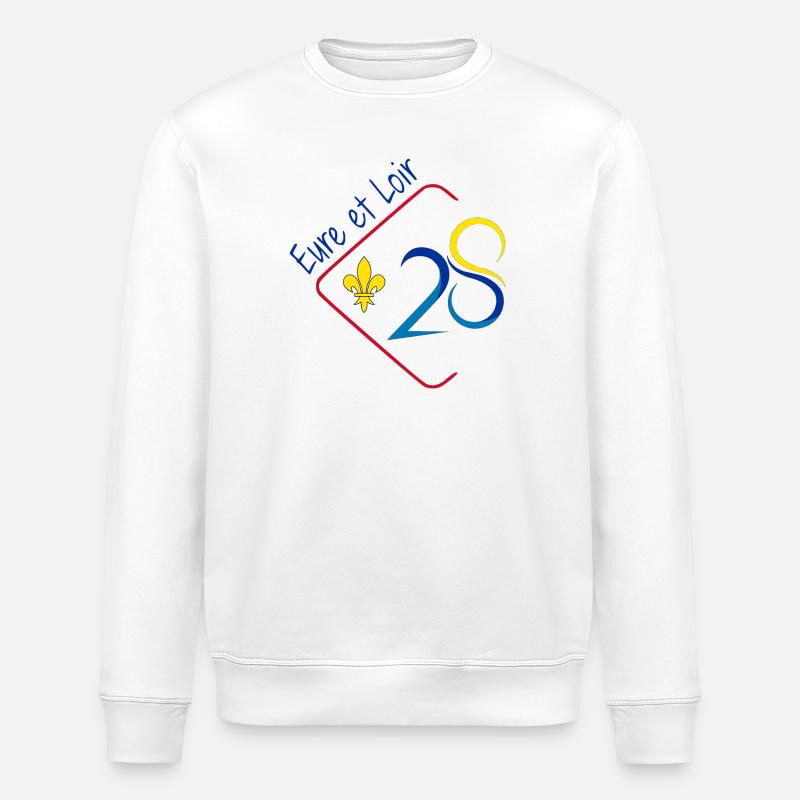 Eure et Loir - Stanley/Stella ROLLER Unisex Organic Sweatshirt - white