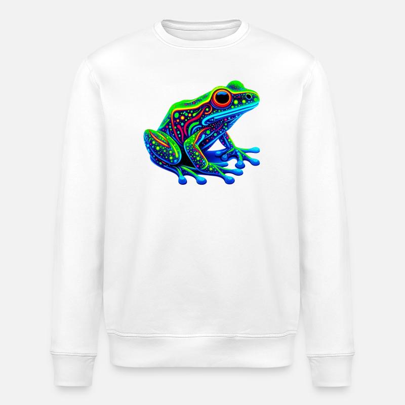 Frog - Stanley/Stella ROLLER Unisex Organic Sweatshirt - white